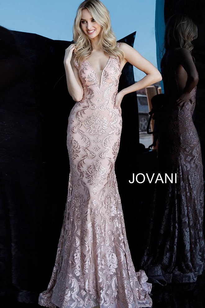 Jovani fitted formal dress