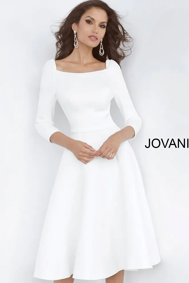 Jovani white graduation dress