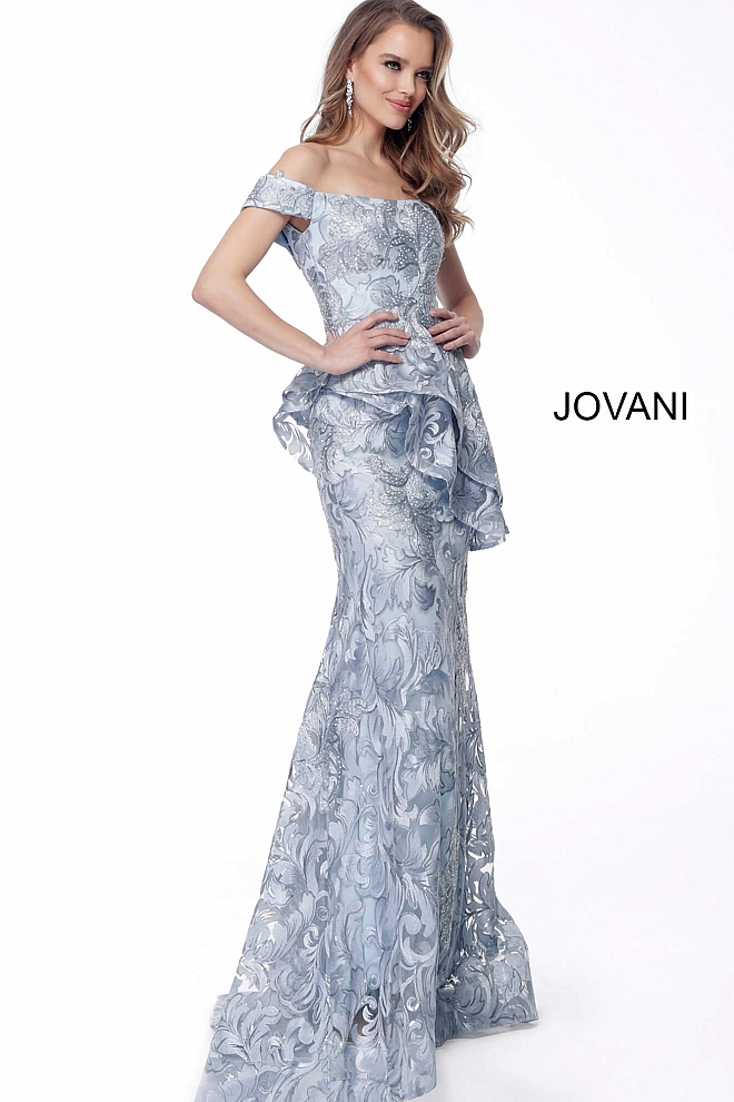 Jovani blue mother of the bride dress