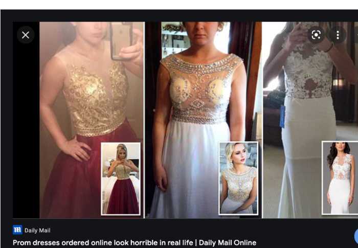 Fake dresses