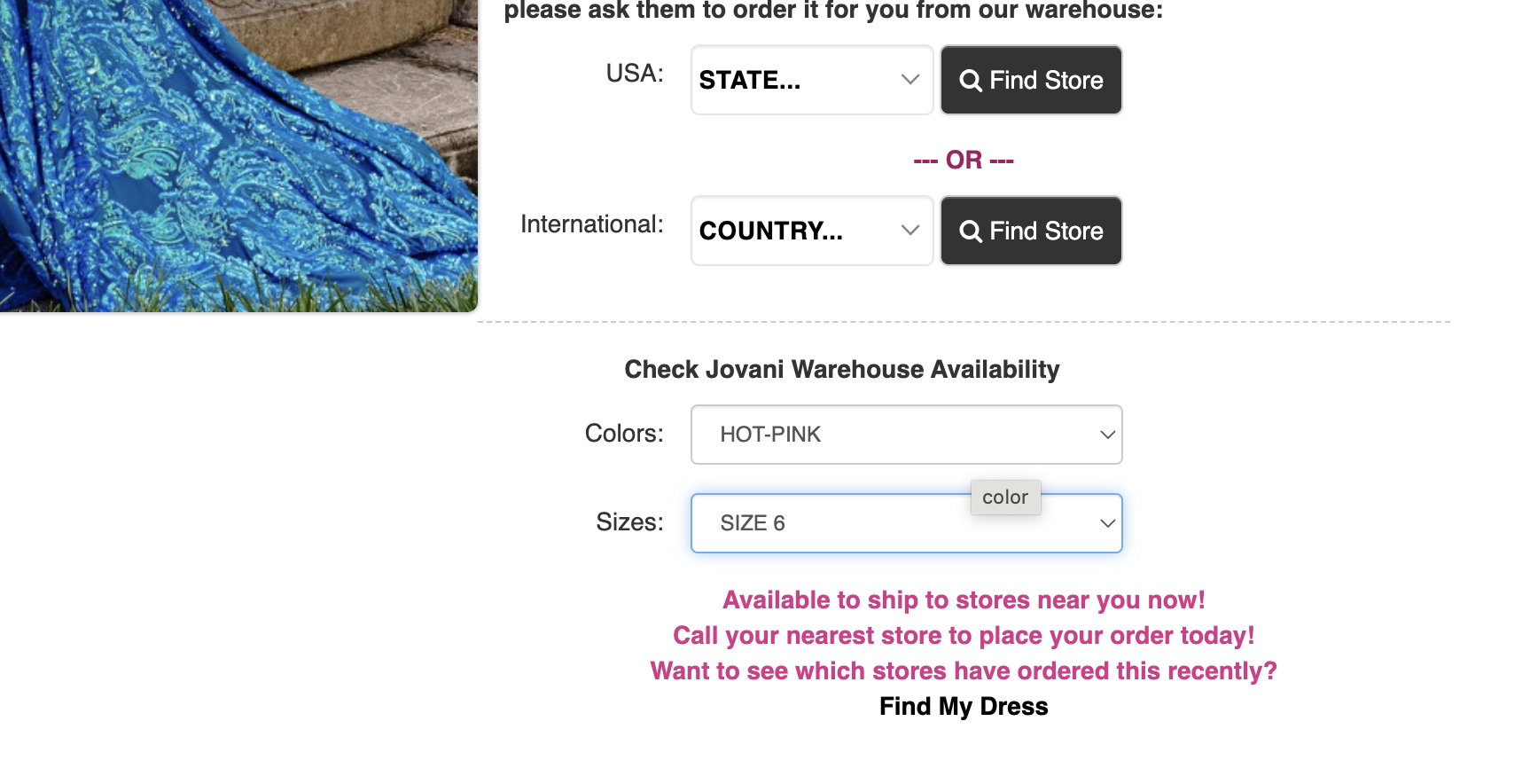 buy jovani dress
