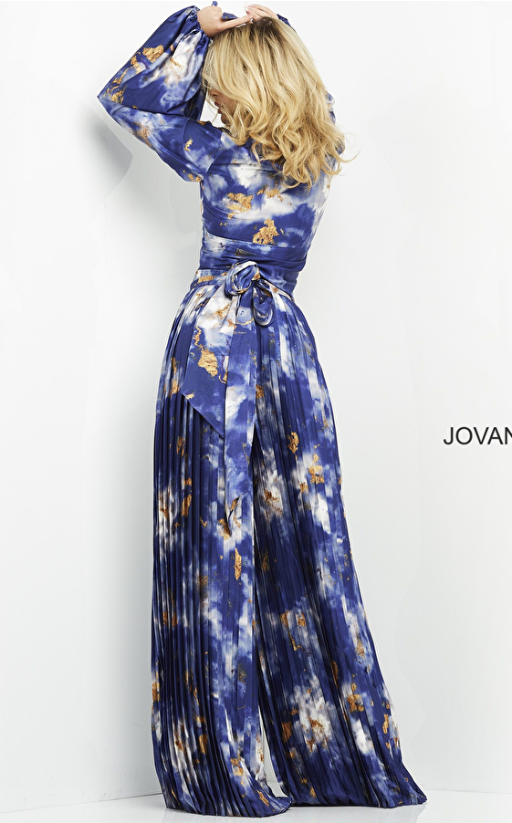 Jovani 06849 and Jovani 06850 Multi Color Two Piece Contemporary Jumpsuit
