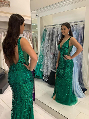 Prom 2021 emerald dress Jovani 02479