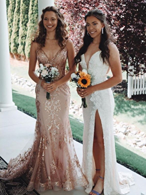 Embellished Jovani prom dresses 3675 and 1012