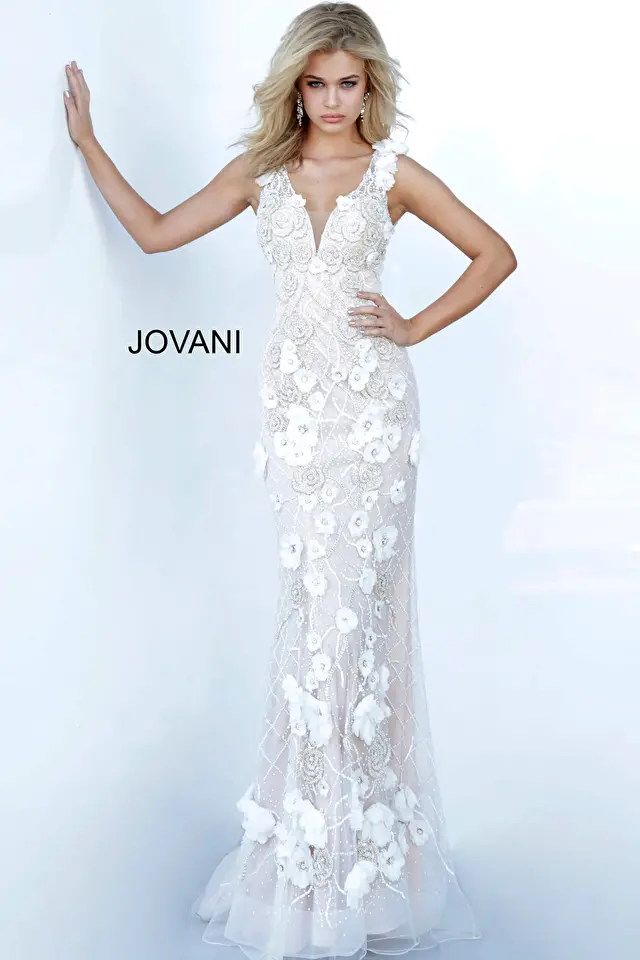 Model wearing Jovani style 02773 dress
