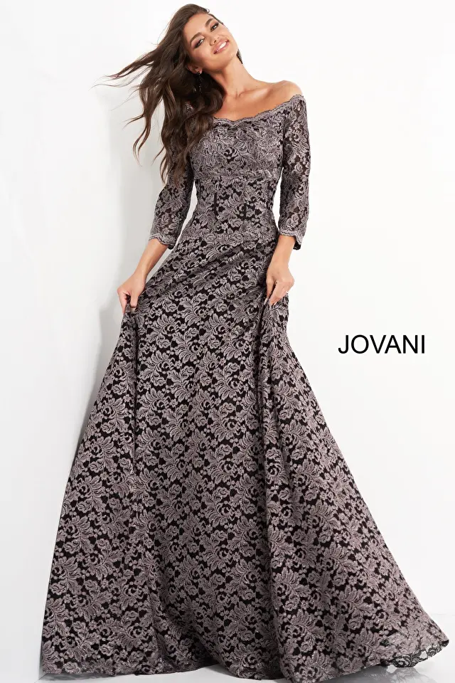 Model wearing Jovani style 03357 dress