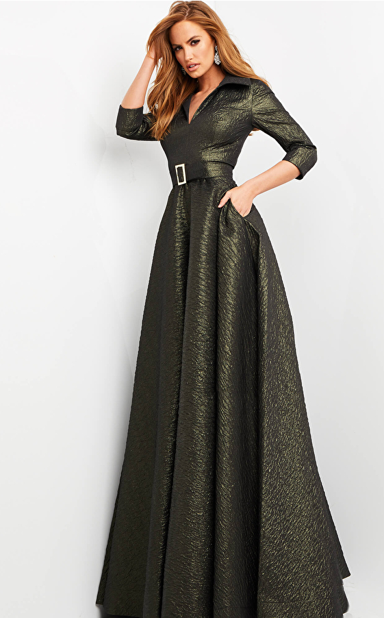 olive evening gown 05075