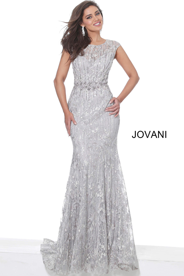 Model wearing Jovani style 05339 dress
