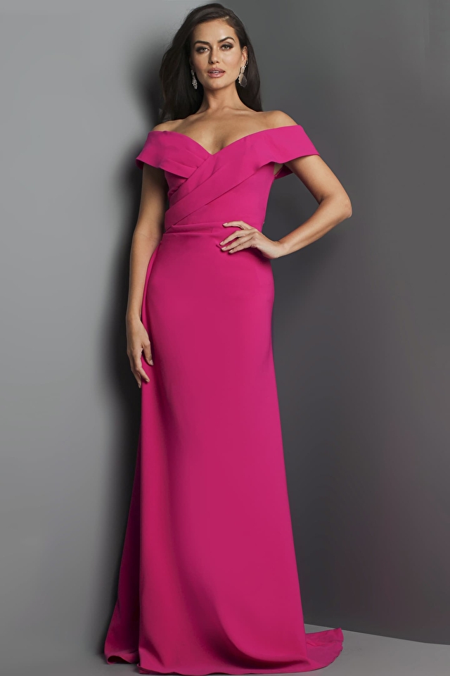 Jovani 60122 sz 14 Fuchsia Iridescent Shimmer Mermaid Prom Dress Glitt –  Glass Slipper Formals