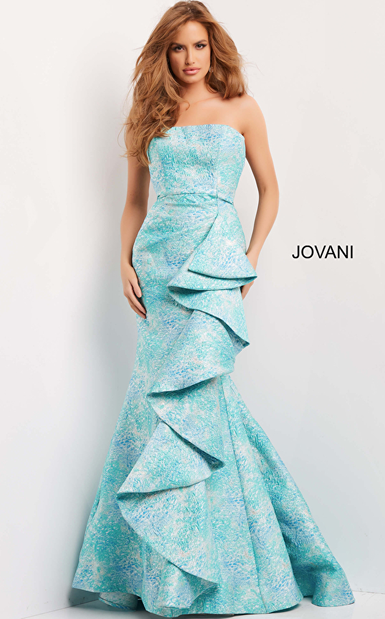 jovani blue dress 08093