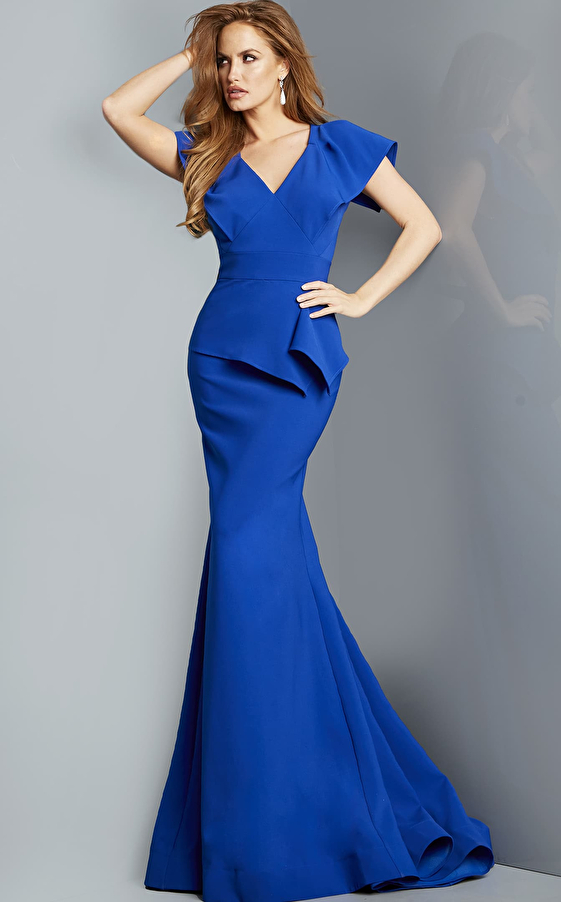 Royal short sleeve gown 09644