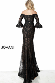 Jovani black off the shoulder dress 2240