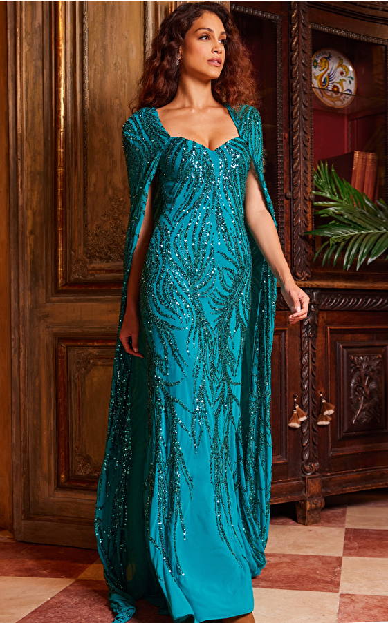 fitted evening dress 23891