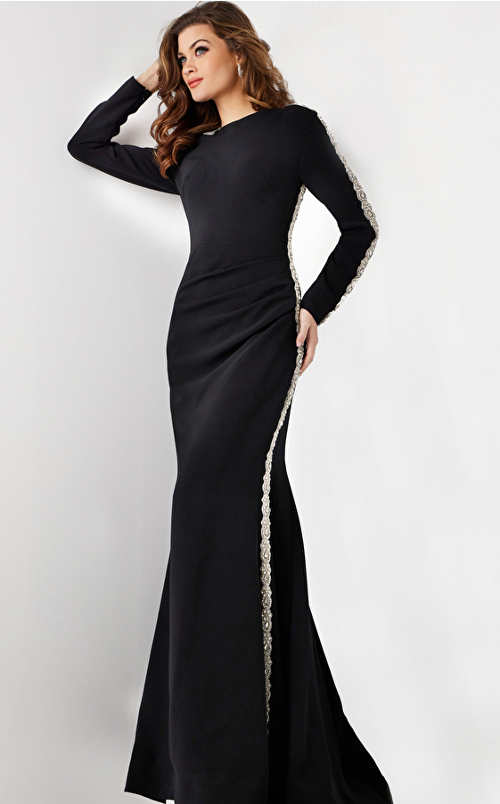 black long sleeve dress 24191