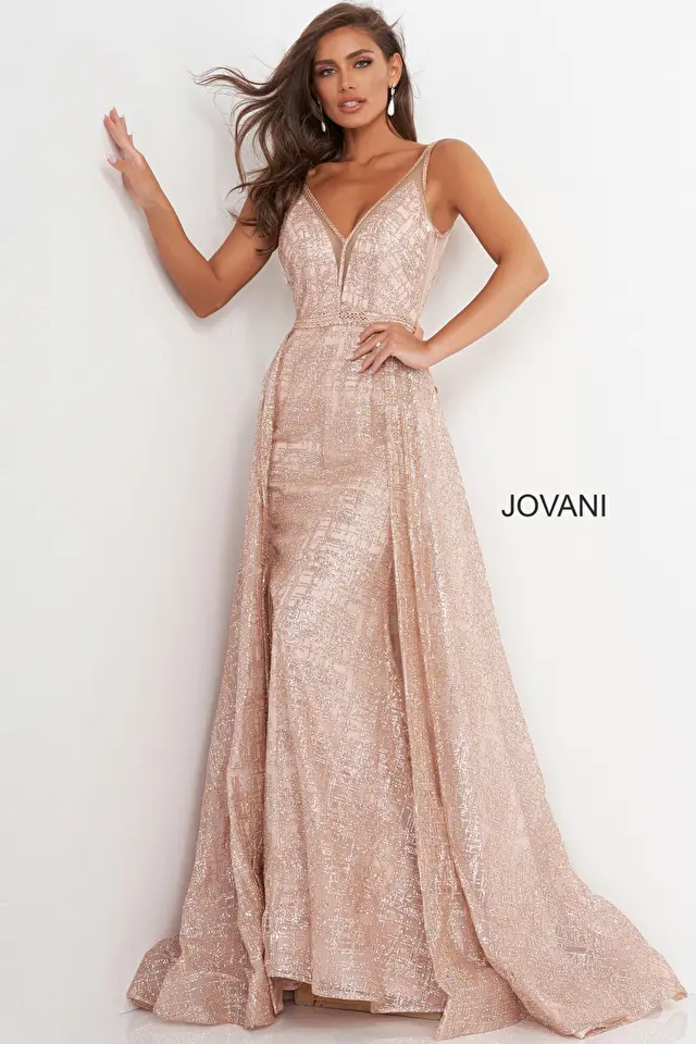 Model wearing Jovani style 62515 dress