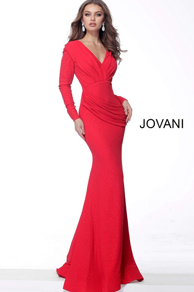 Model wearing Jovani style 65520 dress