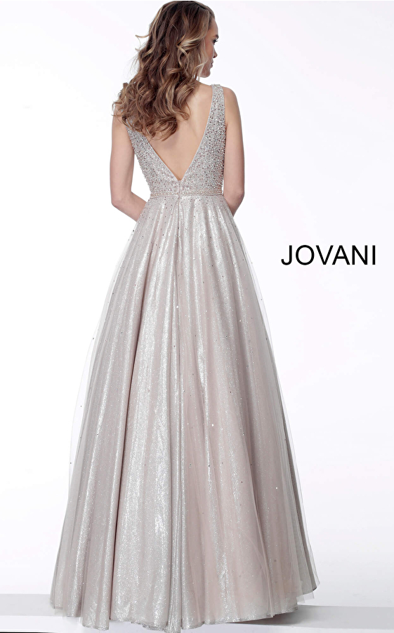 Jovani 66863 Embellished Bodice Evening Ballgown 