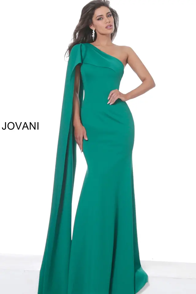 Model wearing Jovani style 67850 dress