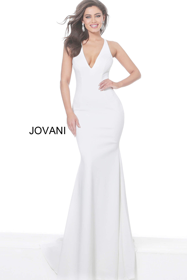 Model wearing Jovani style 67865 dress