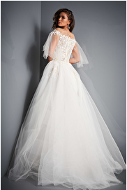 a line floral wedding dress jovani  JB67209