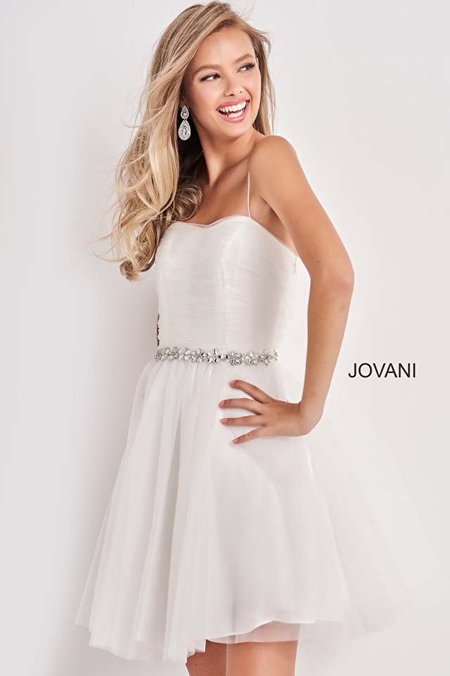 Model wearing Jovani style K4761 girls dress