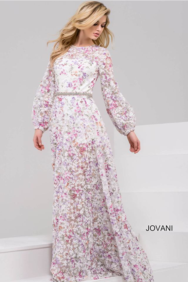 Model wearing Jovani style 48387 dress