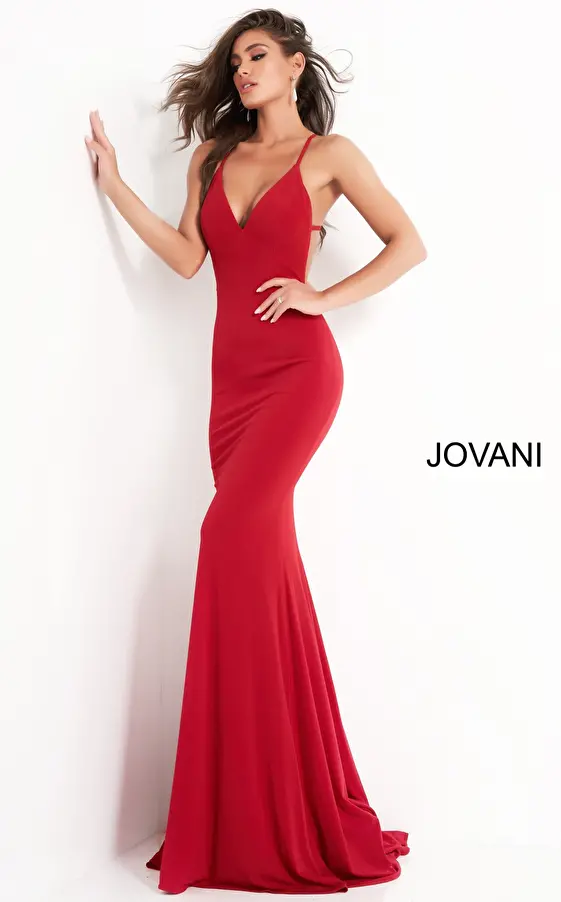 Revival Modtager kedel Jovani 00512 | Simple Fitted Open Back Prom Dress