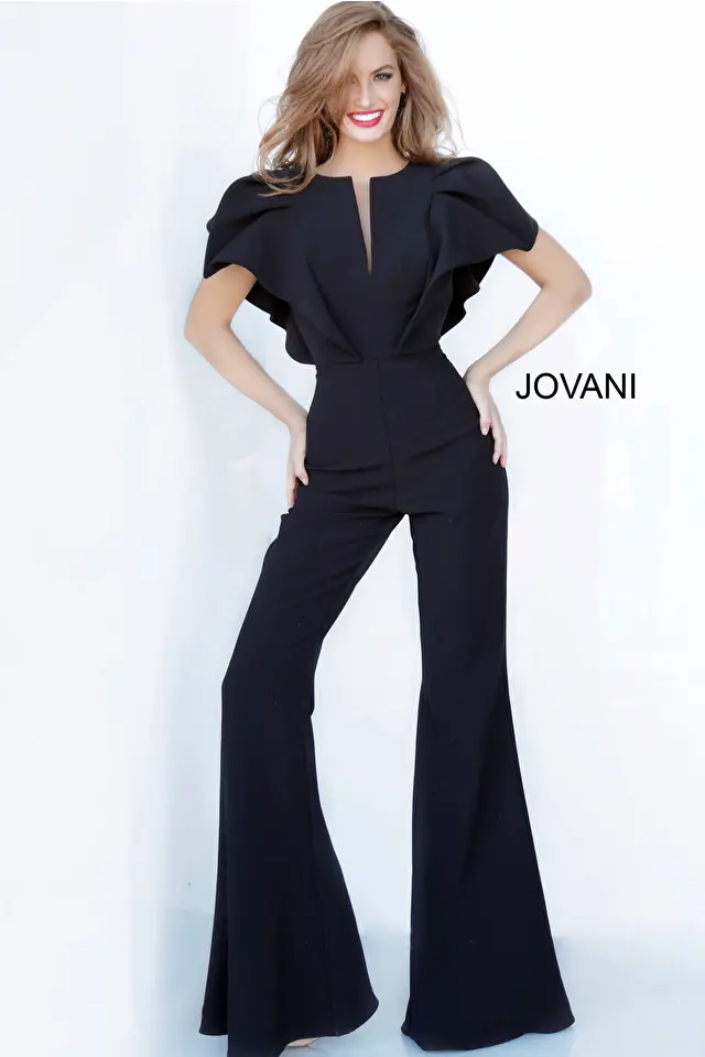 Model wearing Jovani style 00762 simple prom dress