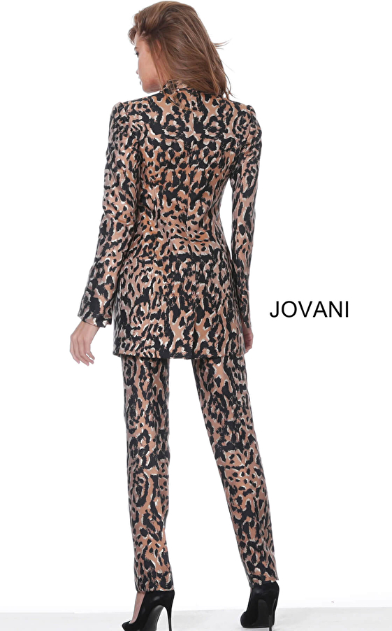 Multi print 03840 Jovani pant suit