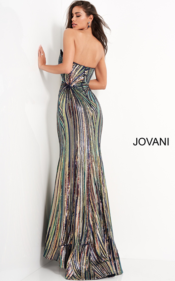 Floor length fitted gown Jovani 04810