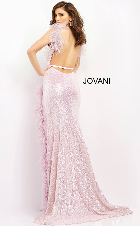 Jovani 06164 Fitted sequin Prom Dress