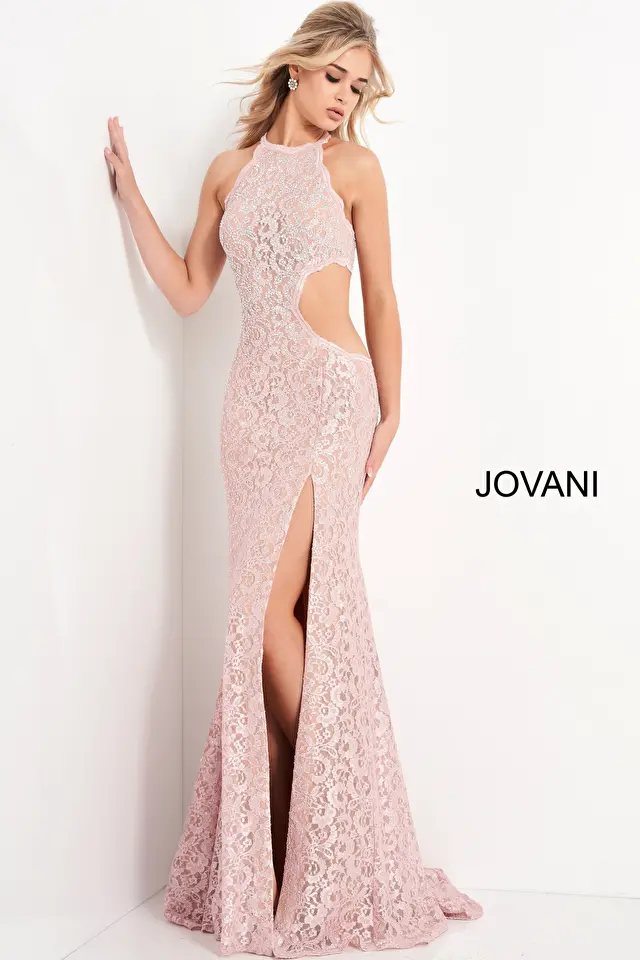 Model wearing Jovani style 06584 dress