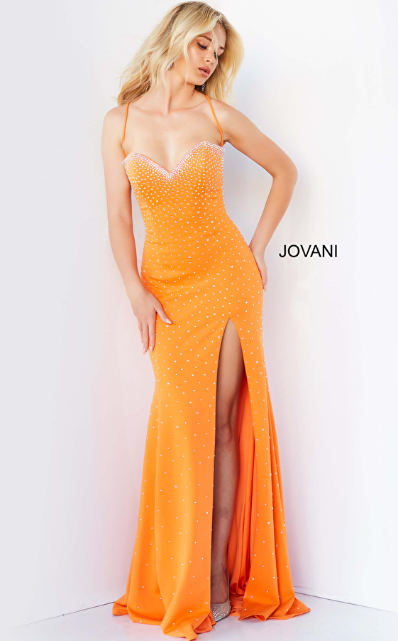 High slit sexy prom dress Jovani 07383