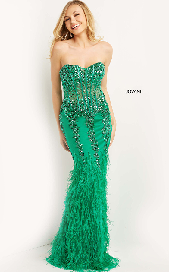 green mermaid dress