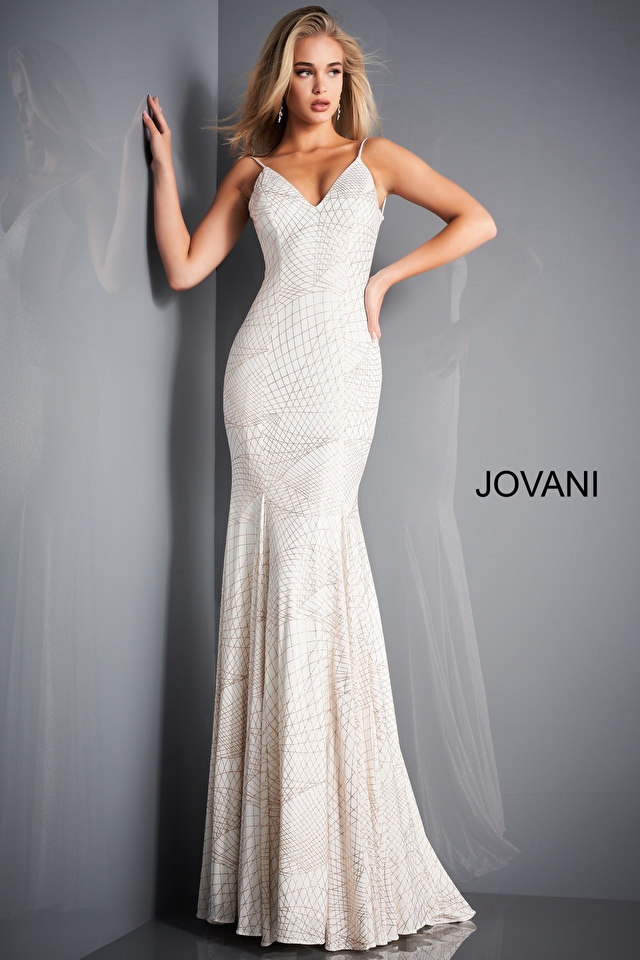 Model wearing Jovani style 1120 dress