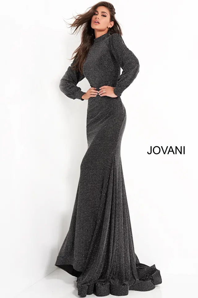 Model wearing Jovani style 1859 dress