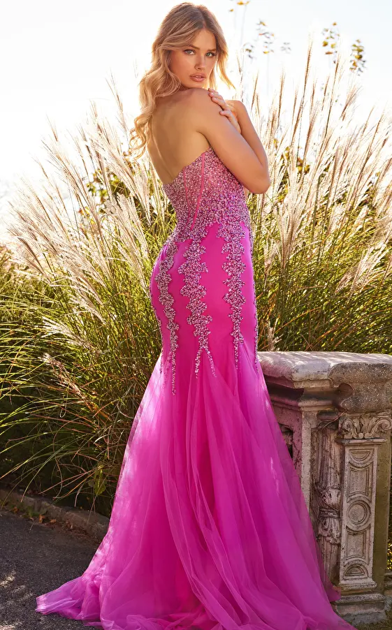 hot pink prom dress 22538