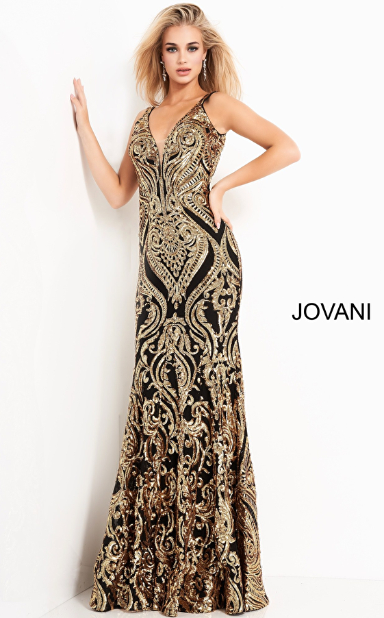 Jovani 2669 Fitted Sequin Prom Dress
