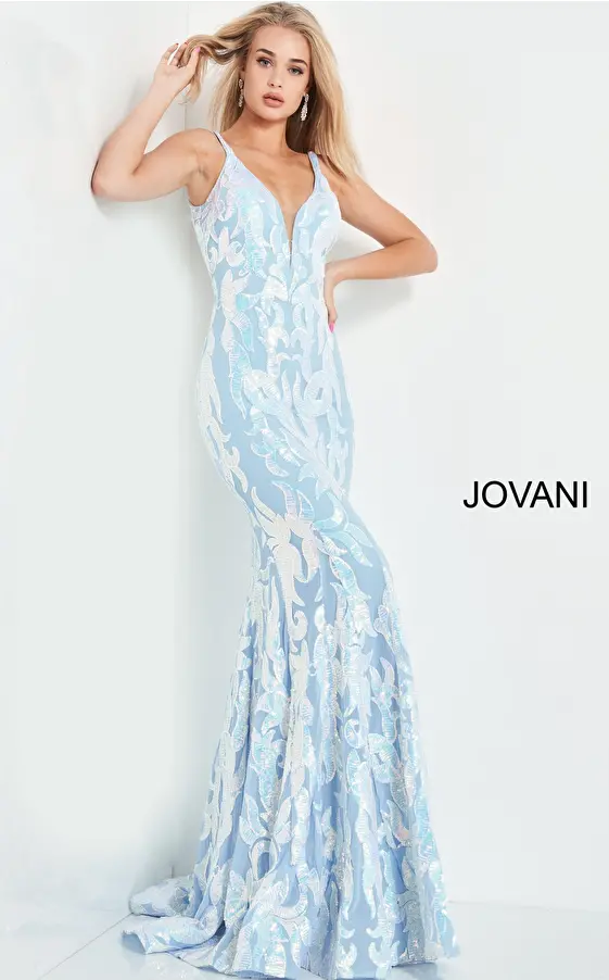 Jovani 3263 Sequin Sheath Long Dress