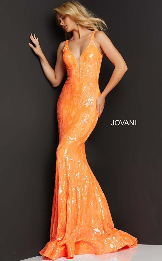 Jovani 3263 Light Blue Embellished Prom Dress