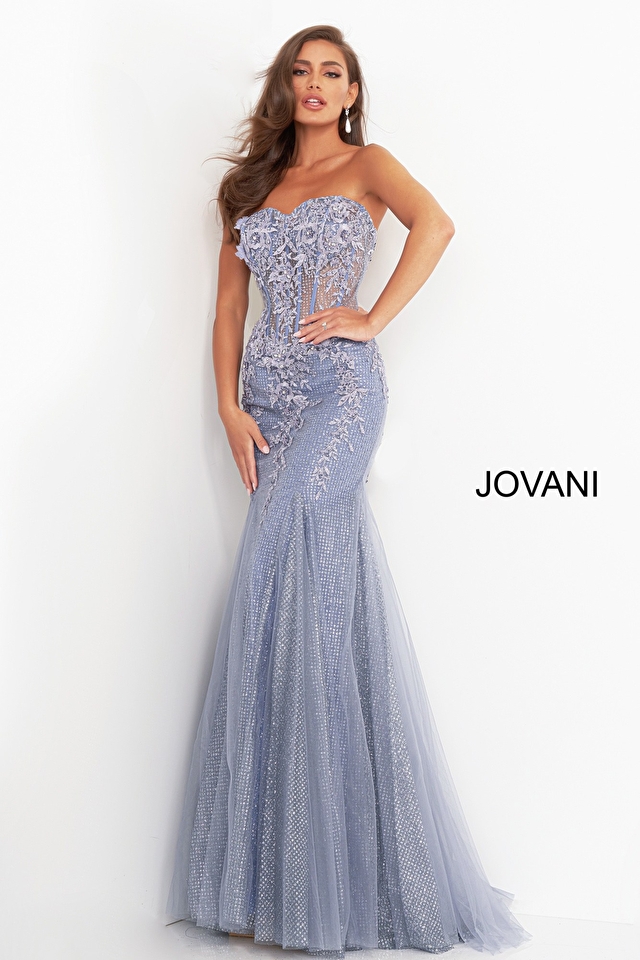 Model wearing Jovani style 3623 dress