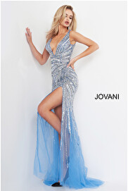 jovani Sexy Low V Neck Jovani Prom Dress 3686