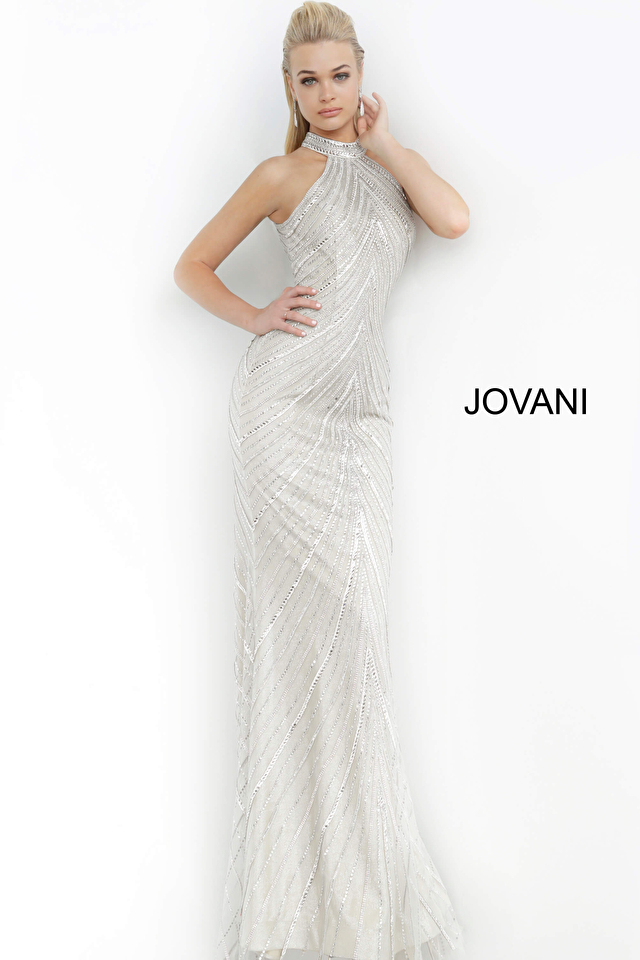 Model wearing Jovani style 3833 dress