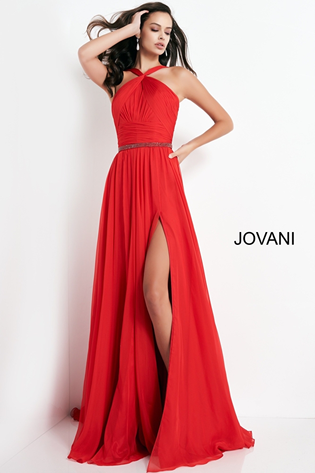 Model wearing Jovani style 3836 dress