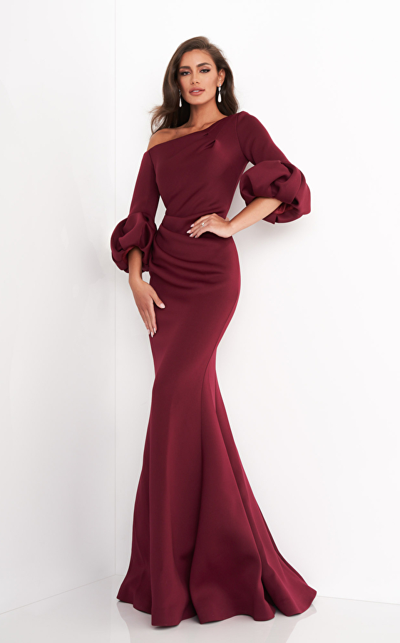 burgundy mermaid dress 39739