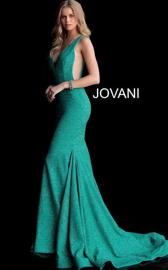 47075 mermaid green jovani dress