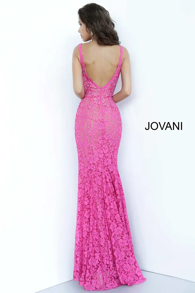 pink lace dress 48994