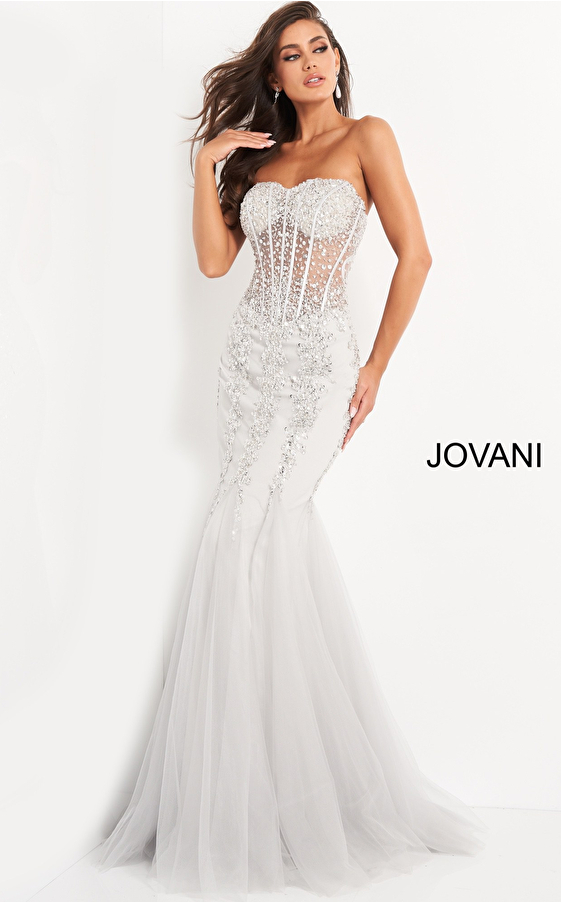 white prom dress 5908