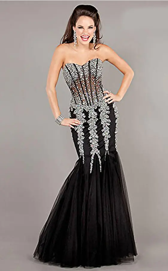 black and silver dress 5908
