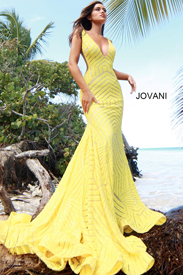 Jovani 59762 yellow
